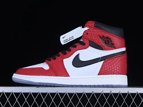 All categories Air Jordan Jordan series basketball shoes Air Jordan 1 High Pure original version Air Jordan 1 Retro High "Chicago Crystal" AJ1 Joe 1 New Chicago Spider-Man 555088-602